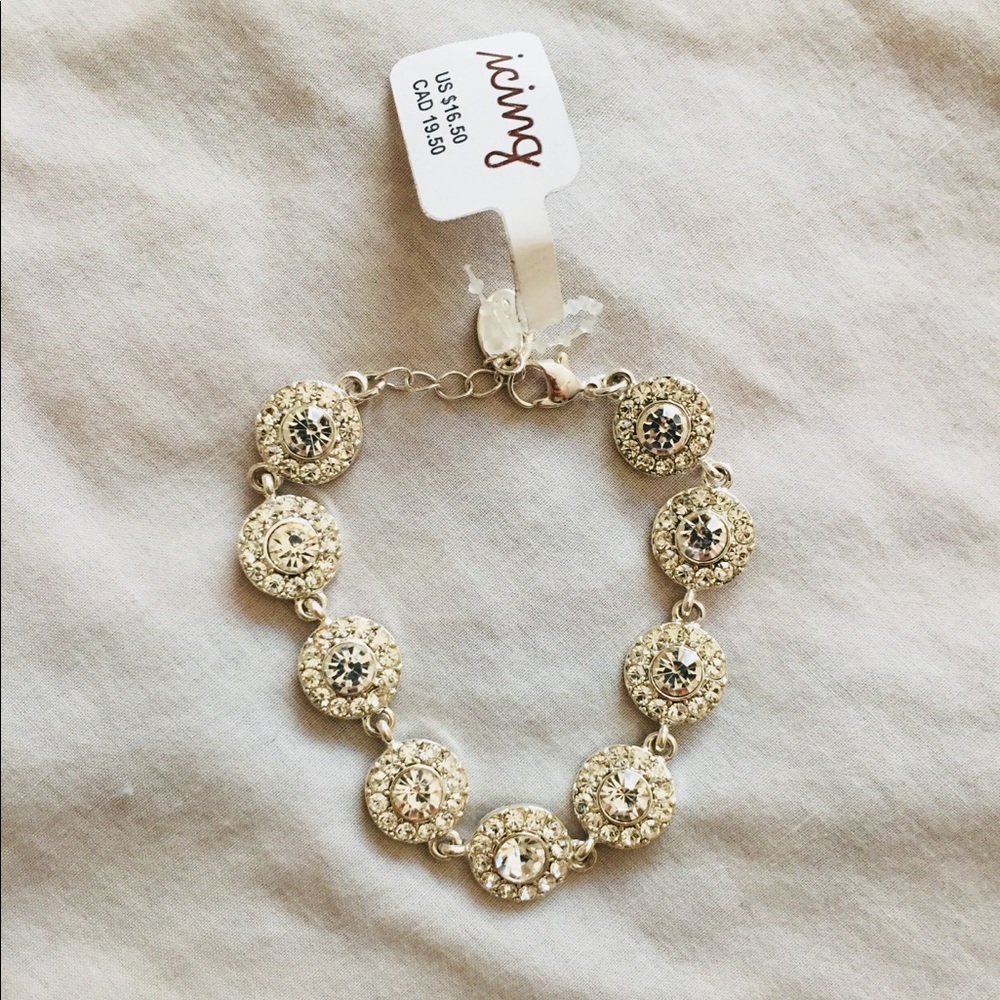 SALE 3 for $15 Icing Silver Bracelet